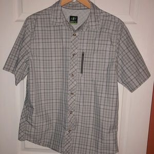 Gray Plaid Men’s Shirt